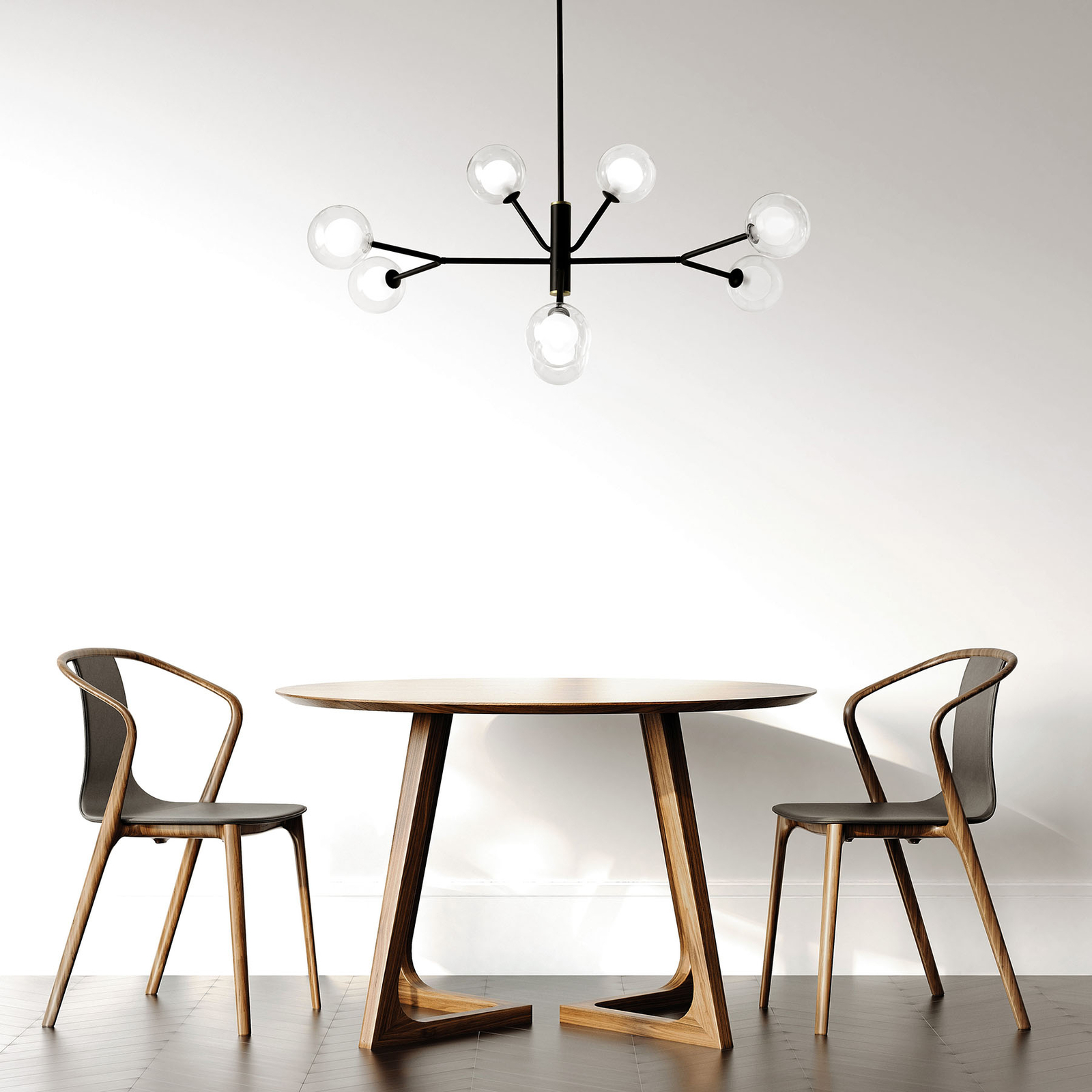 Avståndstaklampa Cosmo, 8 lampor