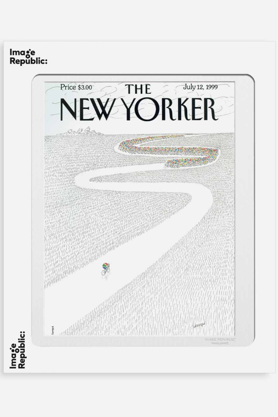 Poster The New Yorker Cyclistes 40x50 cm