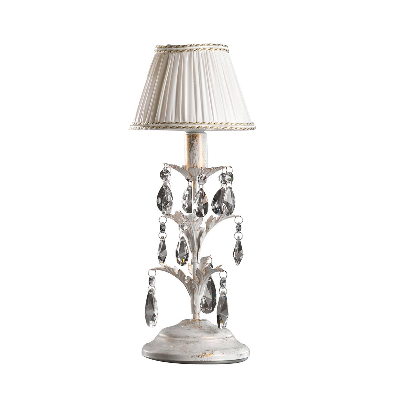Bordslampa Karen med kristaller, höjd 40 cm
