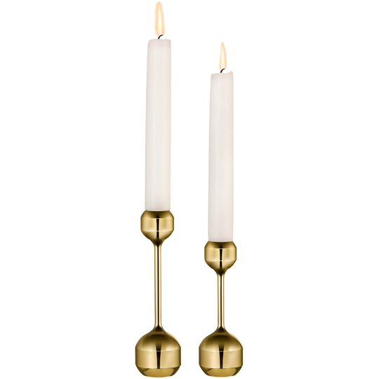 Lind DNA - Silhouette Ljusstake Set 12+14,5 cm Guld