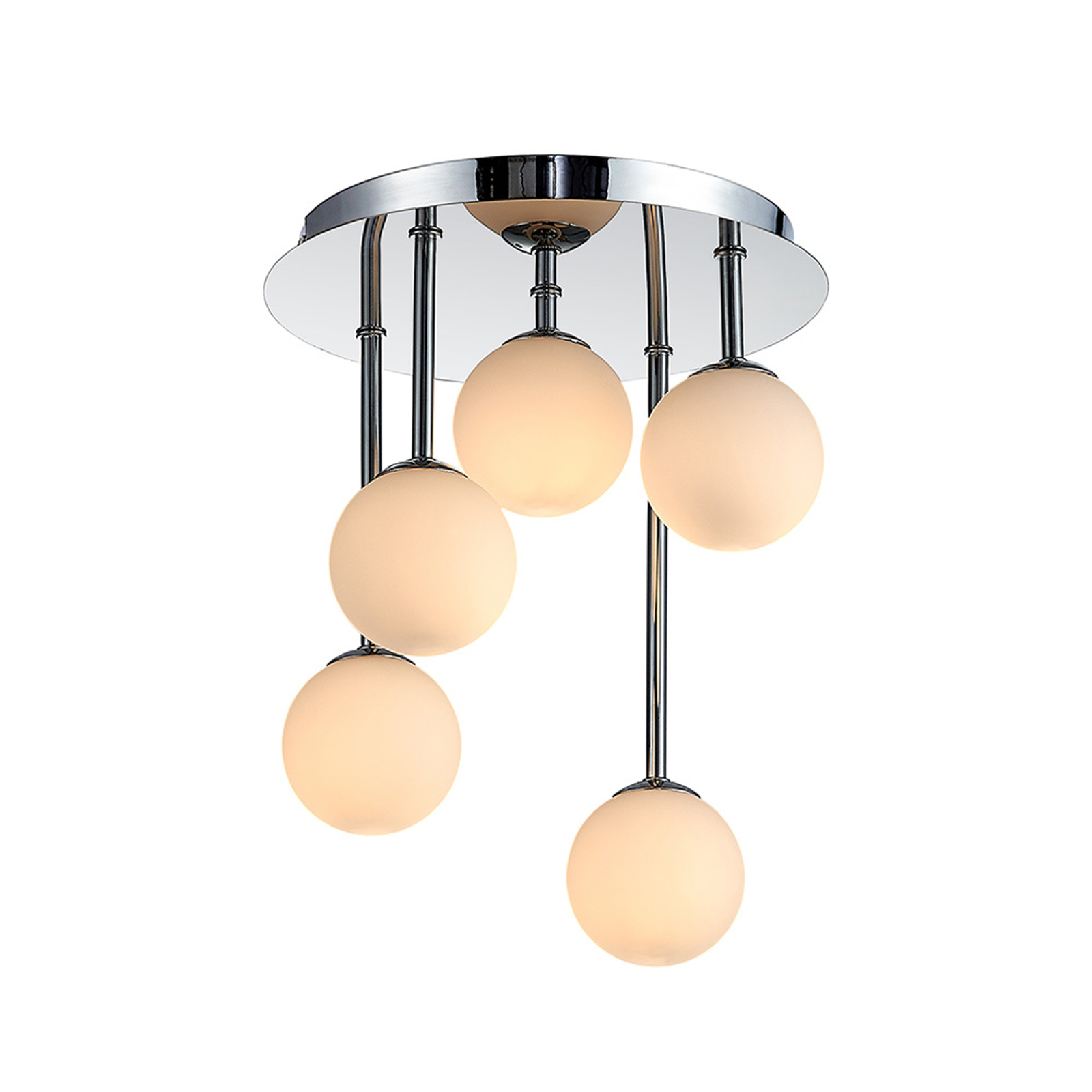 Lindby Chrissy taklampa, 5 lampor, 25 cm