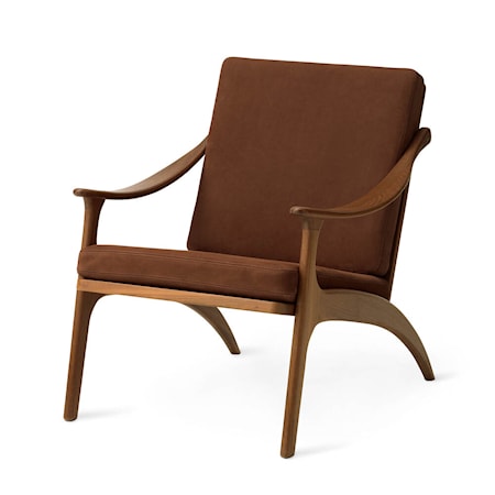 Lean Back Lounge Chair Nabuk Terra Teak