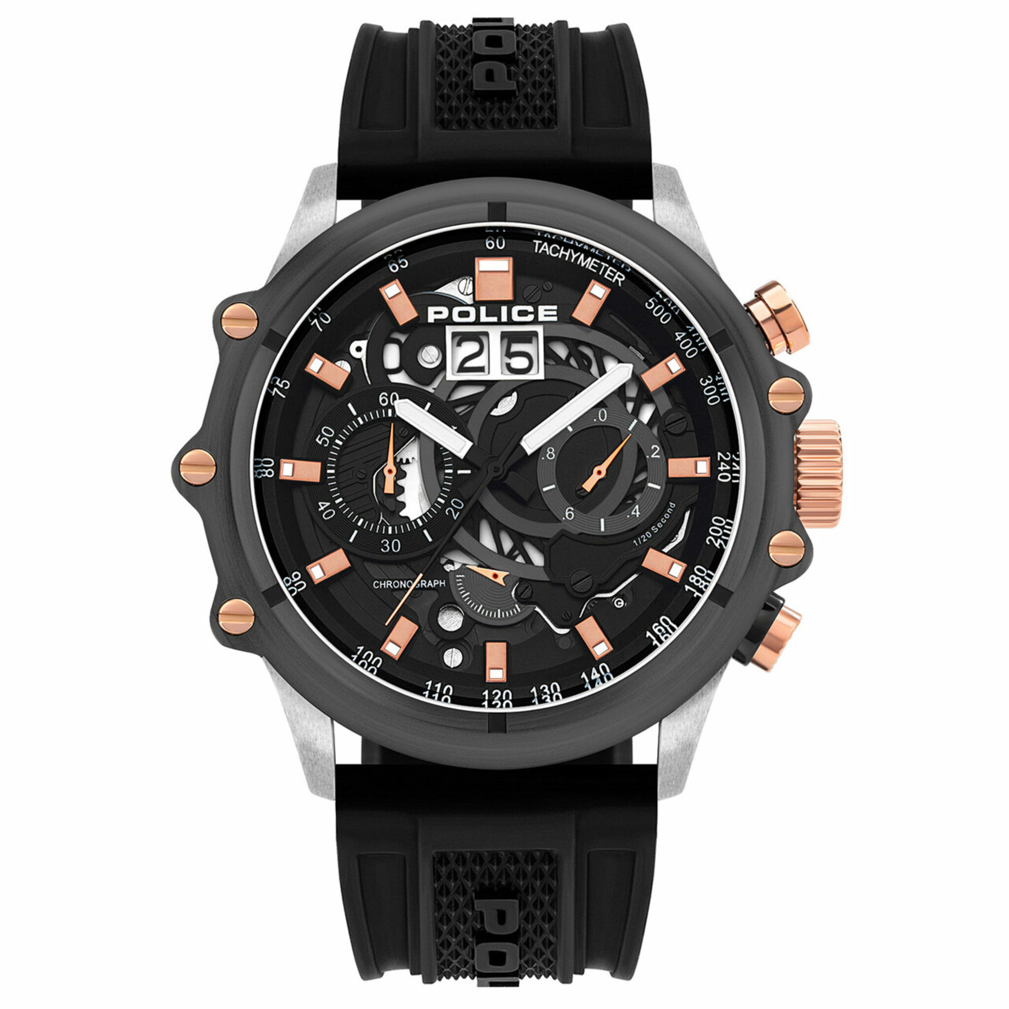 Pl16018jstu.13p, Quartz, 48mm, 10atm, silver
