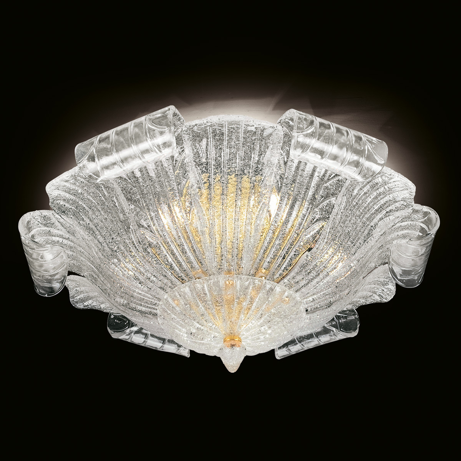 Taklampa Tartaruga av Murano-glas, 80 cm