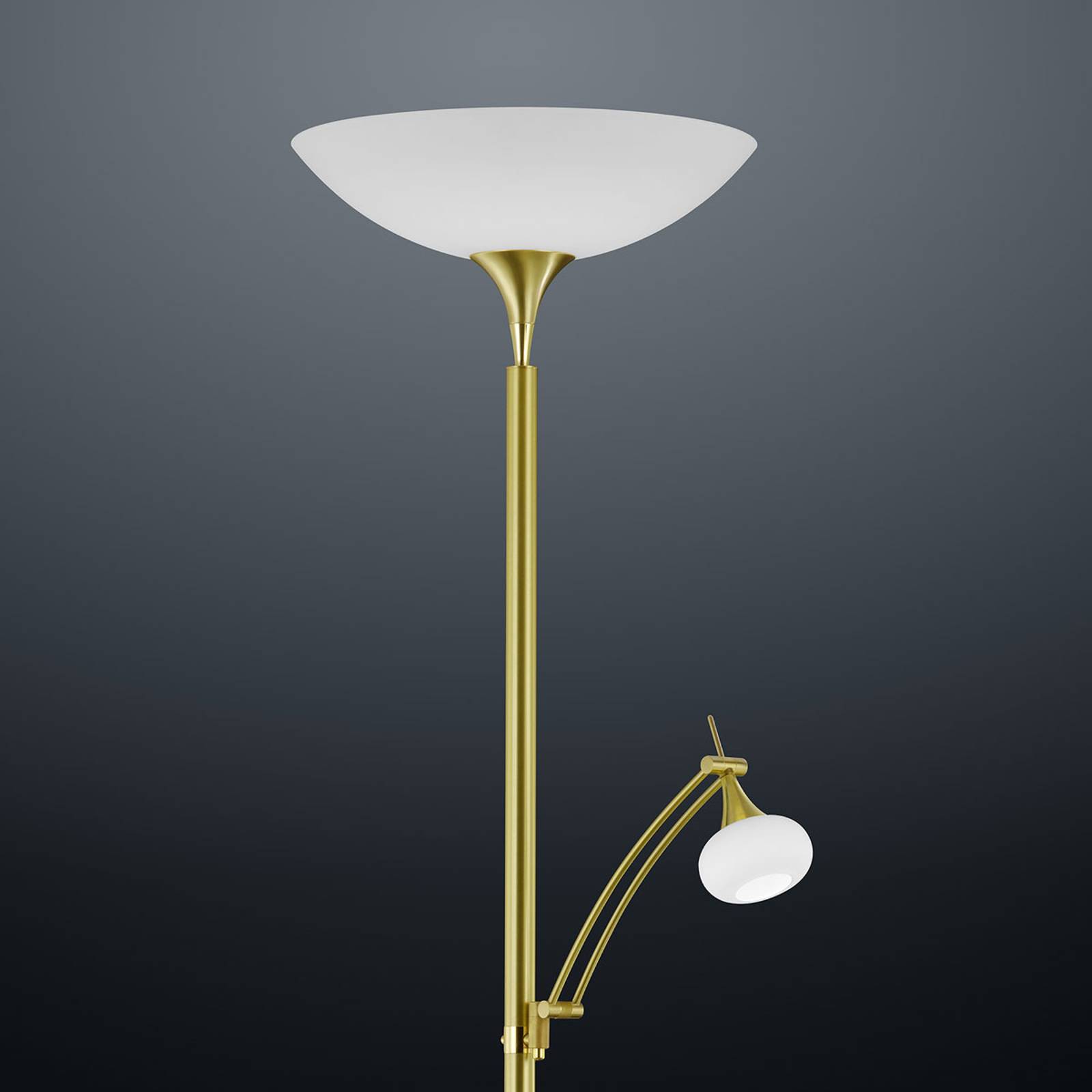 BANKAMP Opera uplight-golvlampa läsarm dimbar