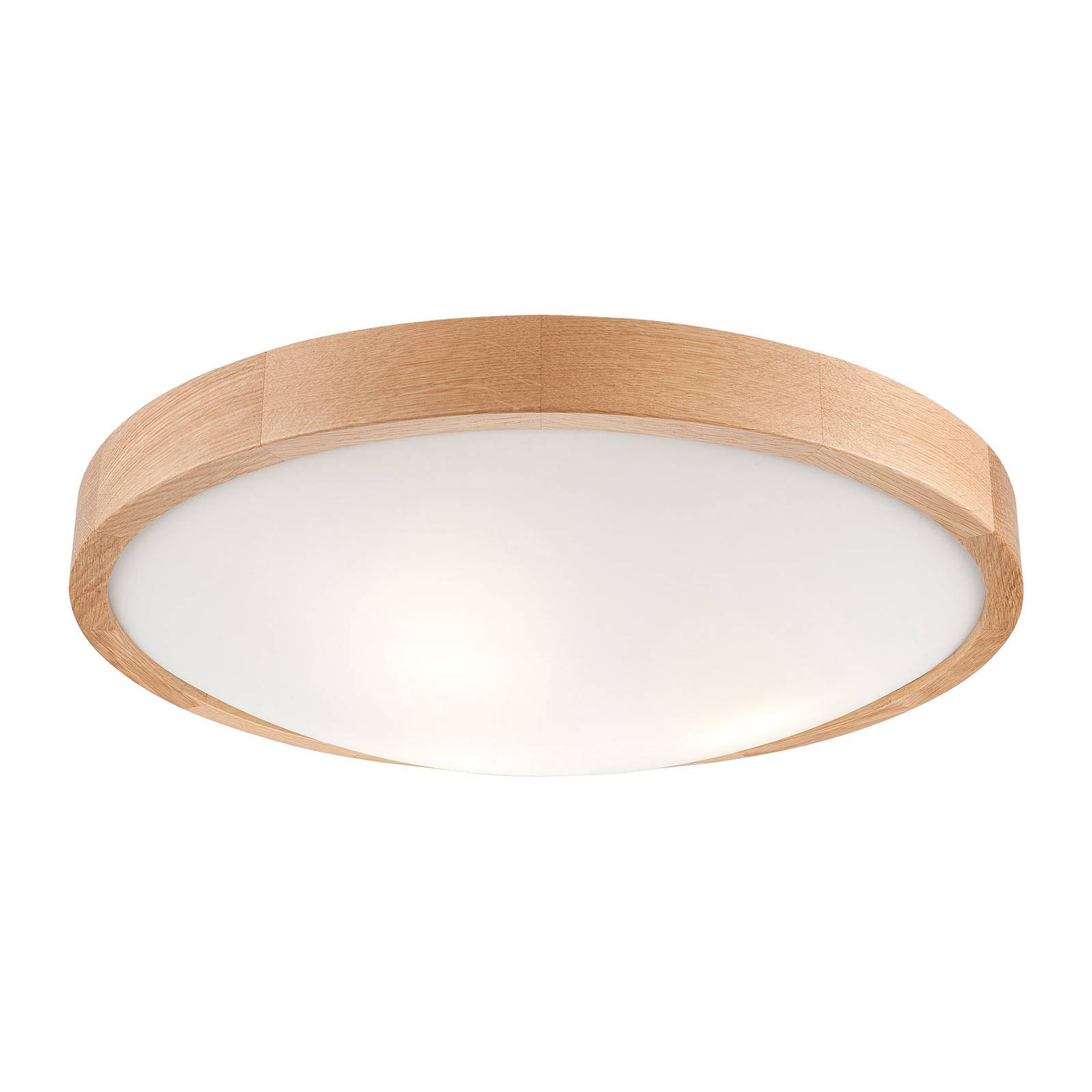 Taklampa Zeus av trä, ek, Ø 47 cm