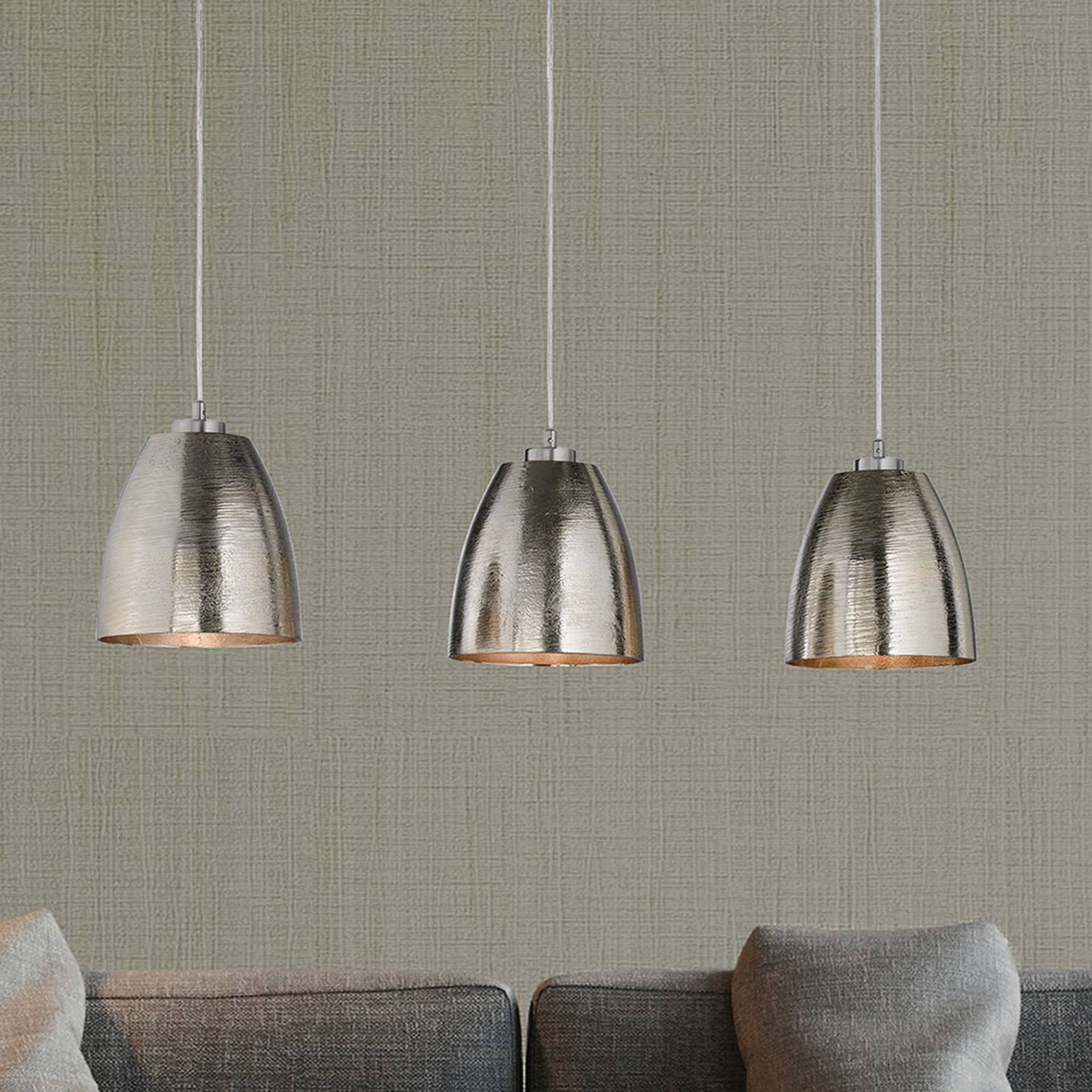 Hänglampa Cannes med tre metallskärmar