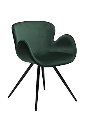 Stol Gaia Velour - Emerald Grön