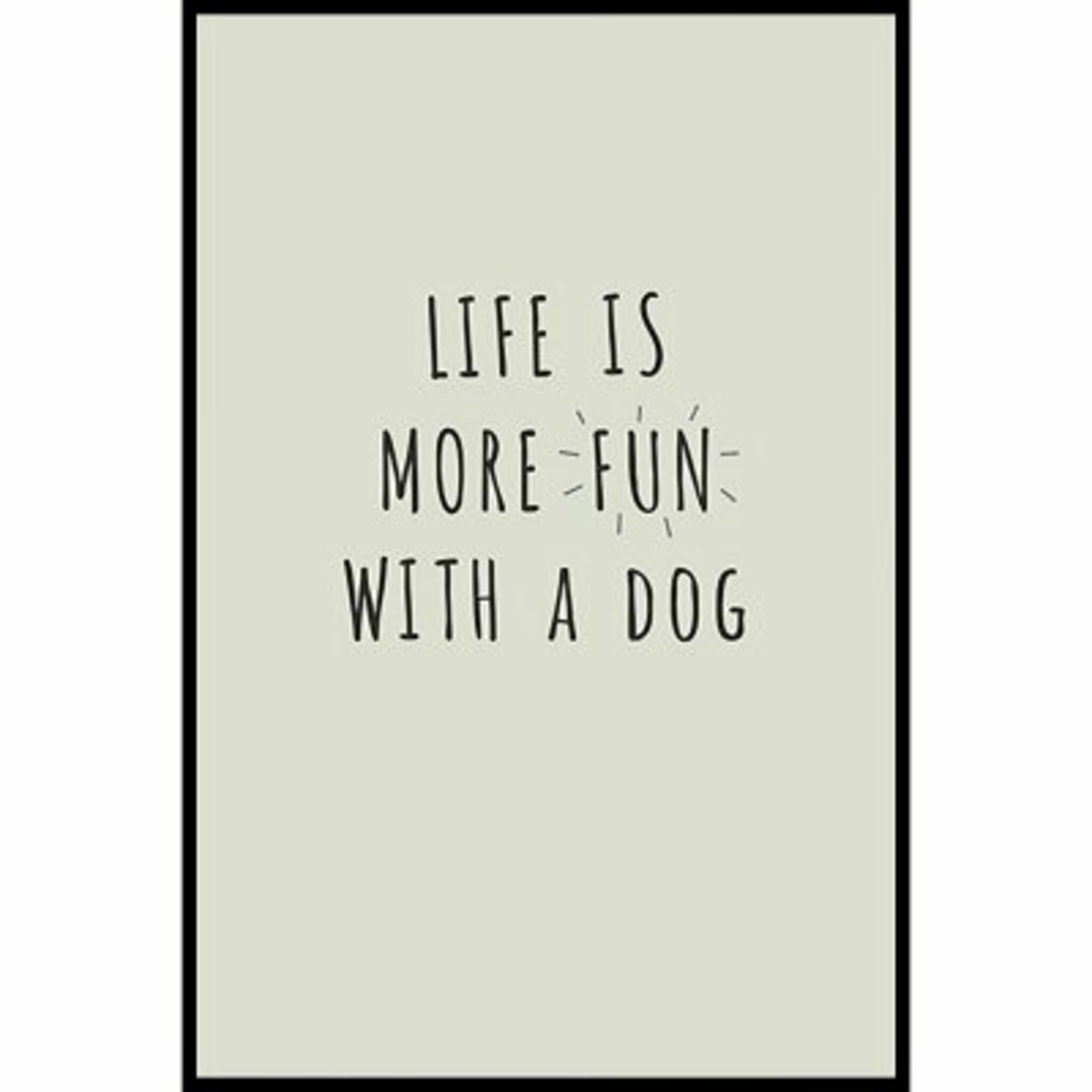 With A Dog Poster