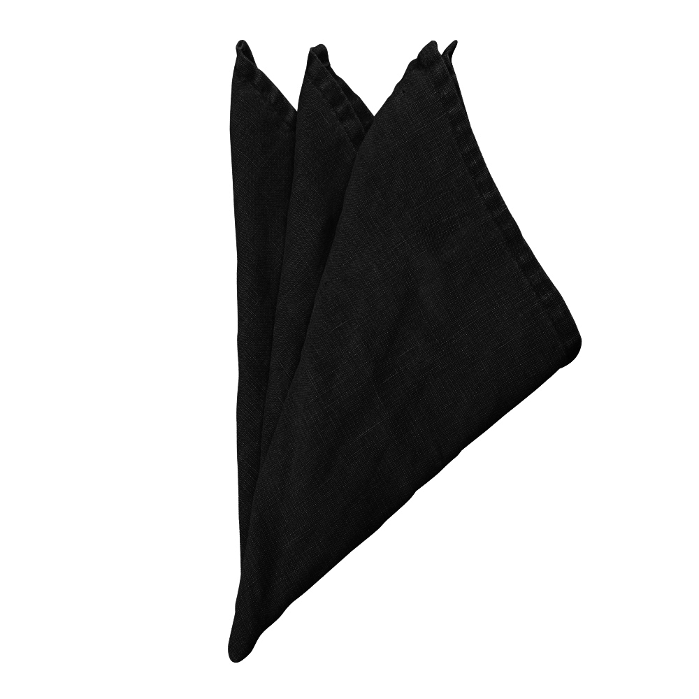 By On - Trapani Servett Lin 45x45 cm Svart