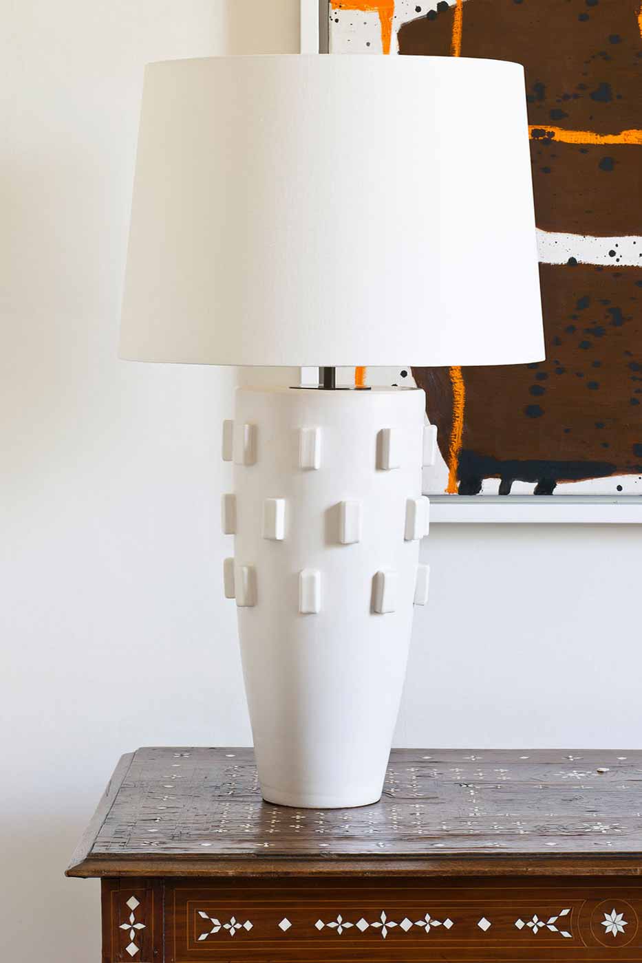 Lampfot Lockton keramik vit