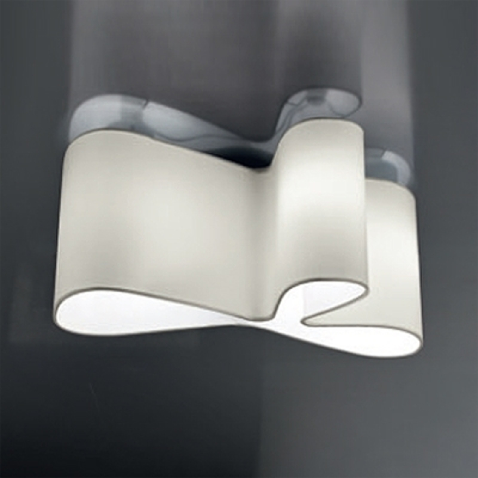 Attraktiv designertaklampa Mugello, vit