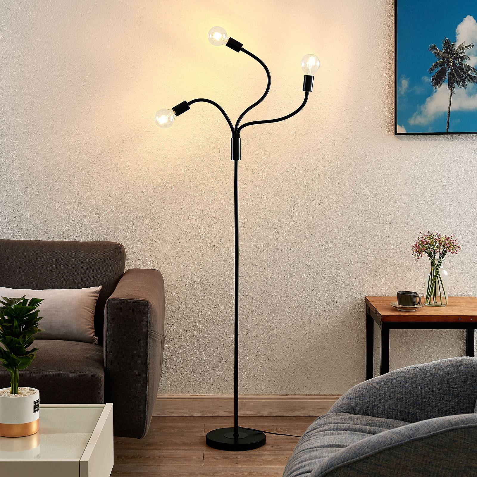 Lindby Aurina golvlampa, 3 lampor