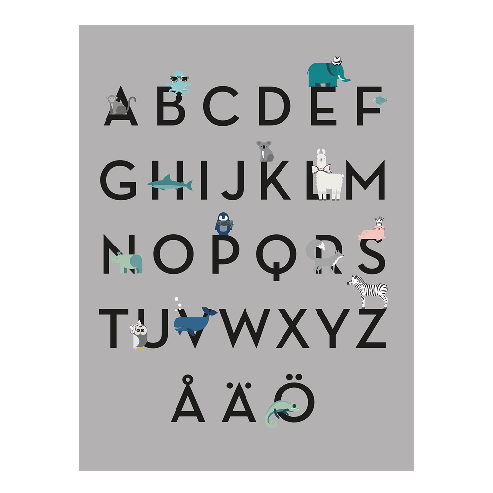 By On - Affisch ABC 40x50 cm