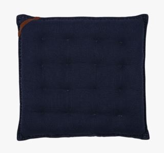 Dina Denim stolsdyna blå