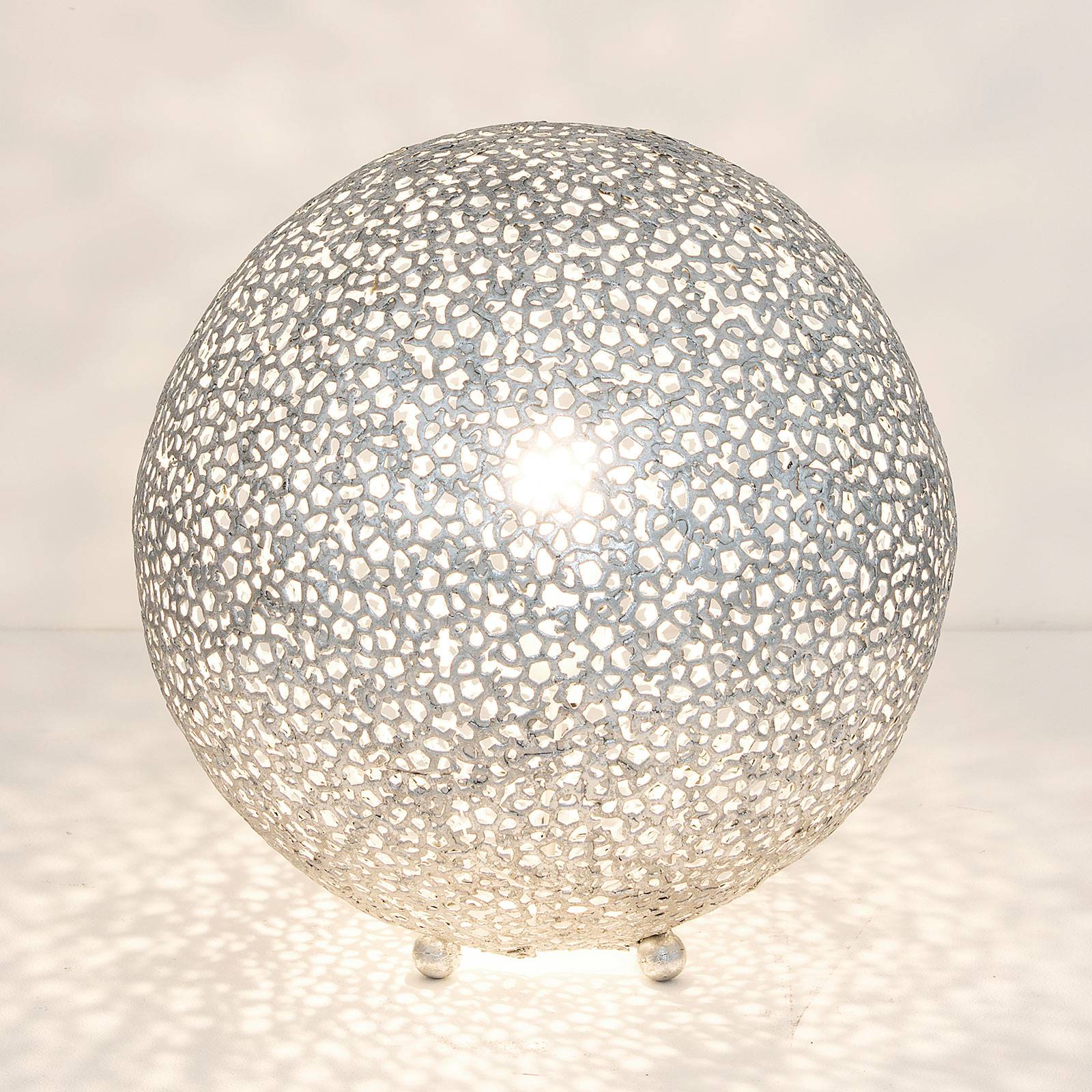 Bordslampa Lily Grande, Ø 43 cm, silver
