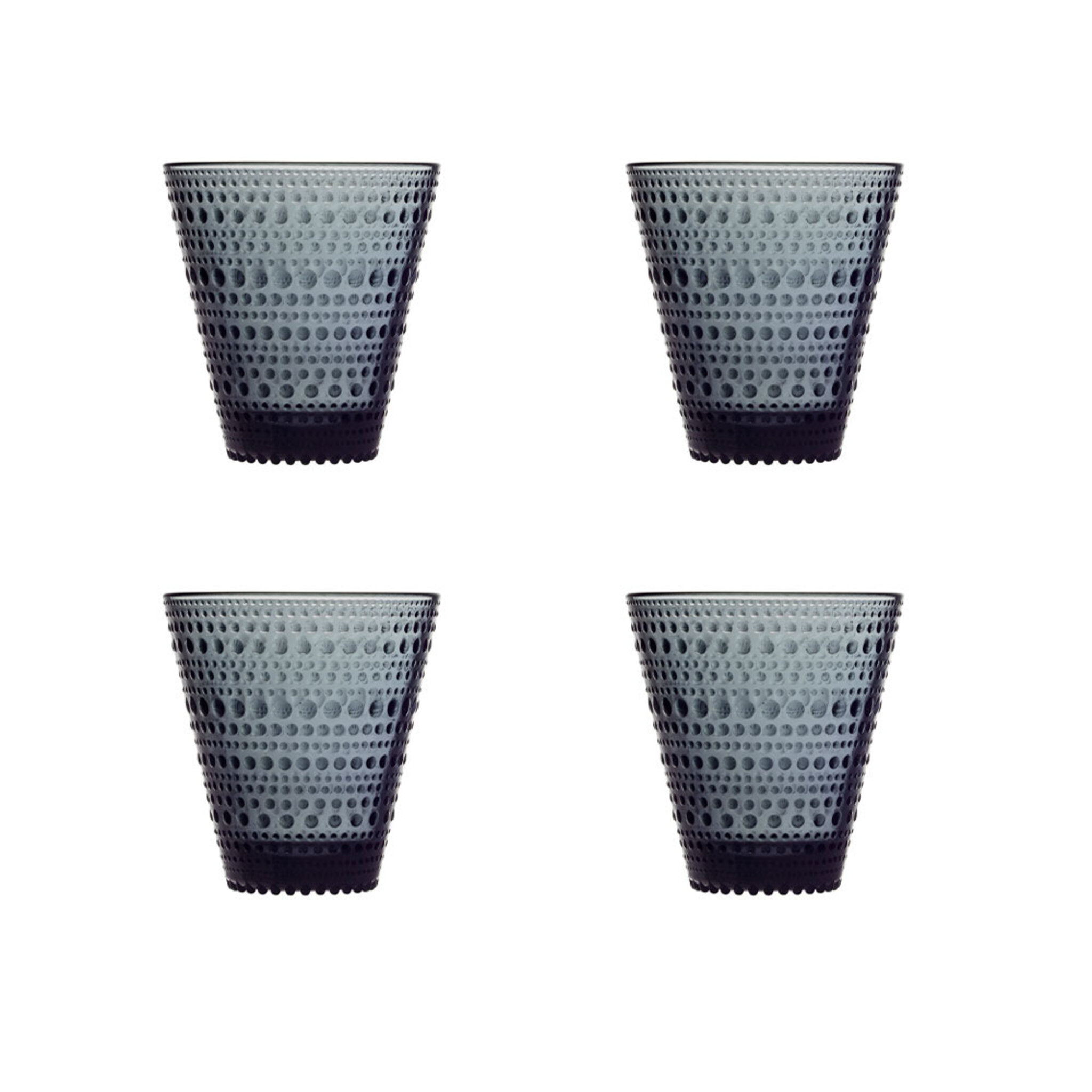 Kastehelmi glas 30 cl mörkgrå 4 st , 30 CL