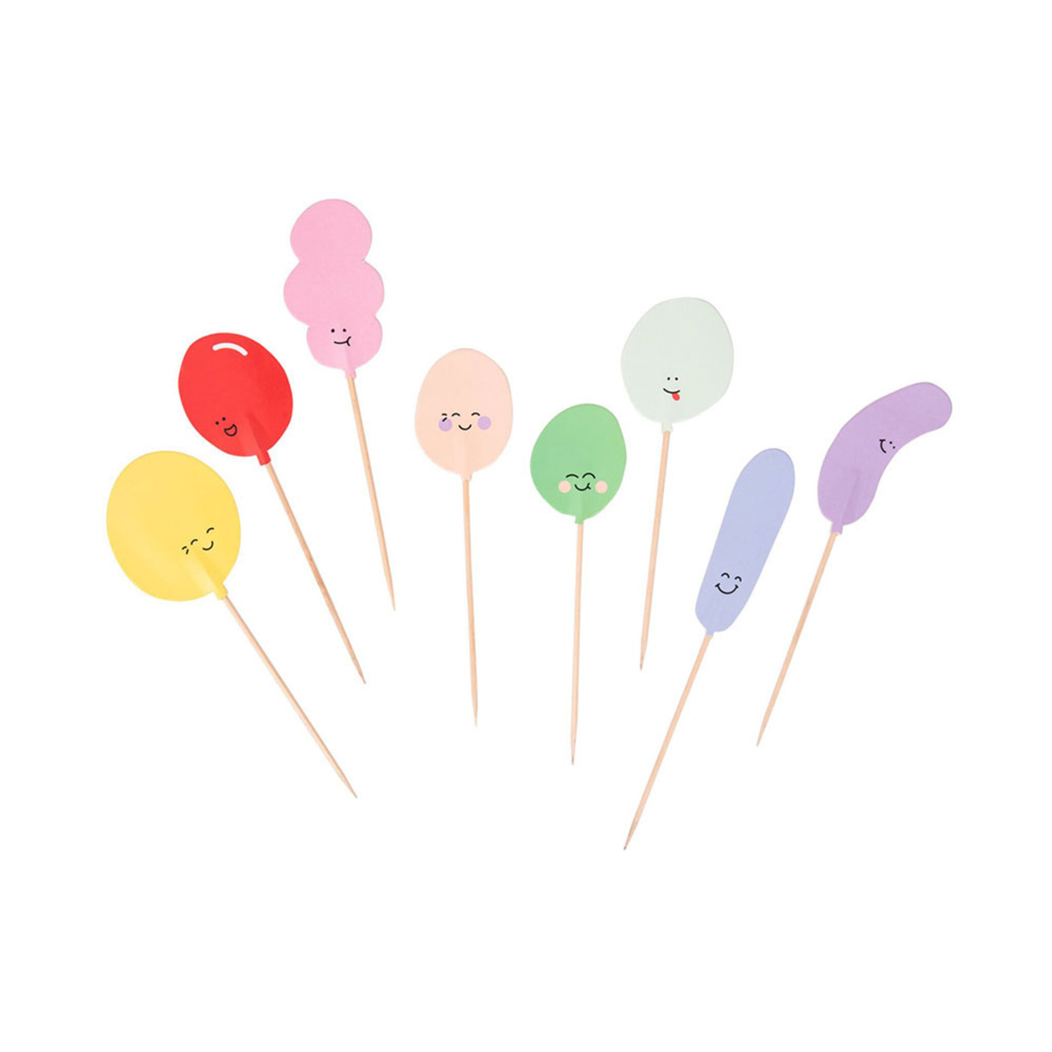 Tårtdekoration BALLOON 8-PACK