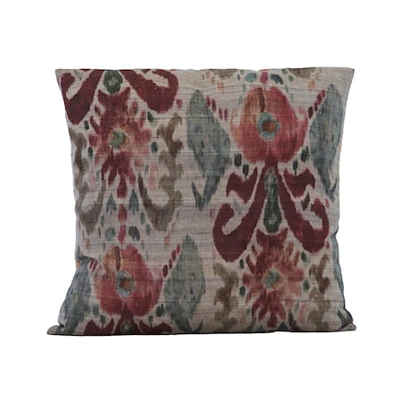 Lehla Kuddfodral Grå/Grön/Rosa 50x50 cm