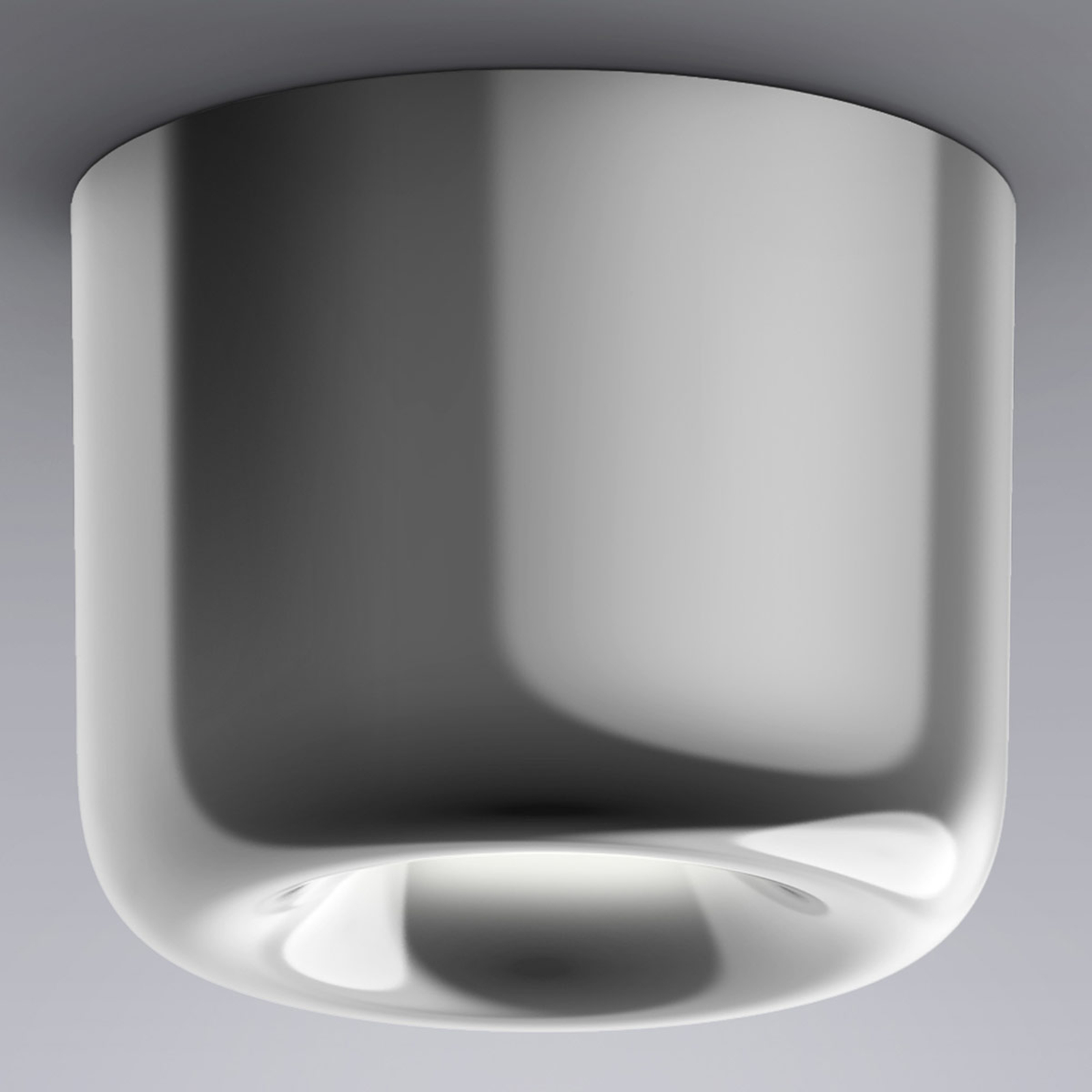 serien.lighting Cavity Ceiling L, aluminium blankt