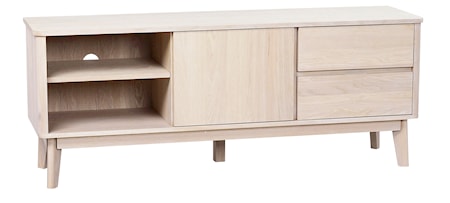 Yumi TV-bänk Vitpigmenterad ek 152 cm