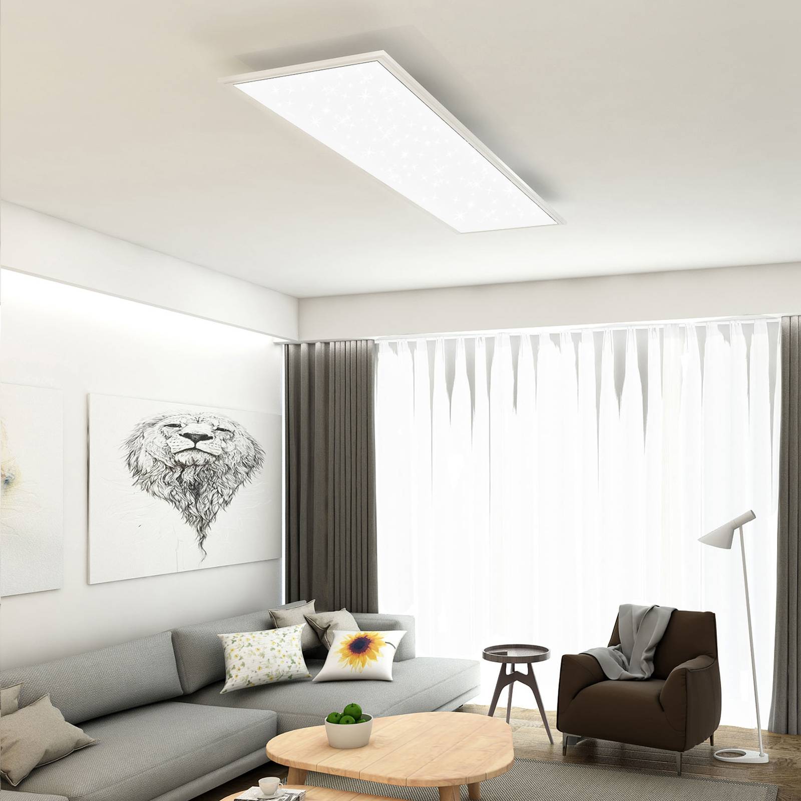 LED-panel Stjärnhimmel 7393, 119 x 29 cm