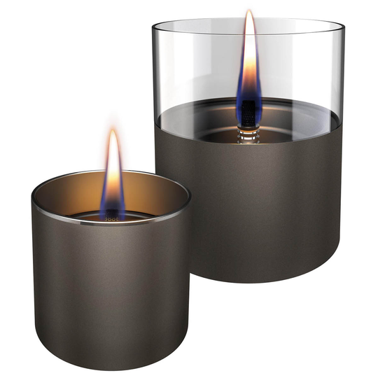 Tenderflame - Lilly Bordslykta Presentset 8 cm + 10 cm Gun Metal