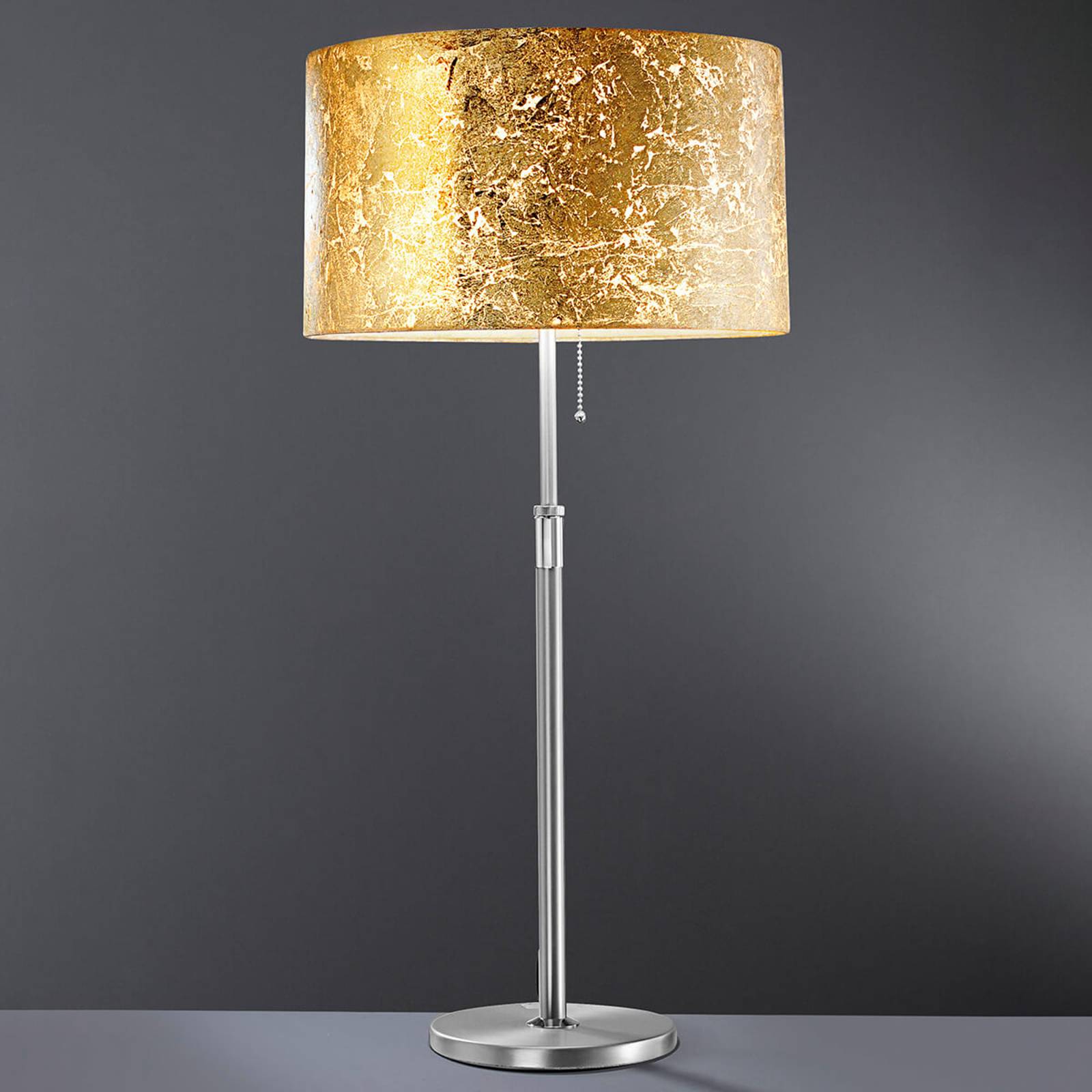 Loop -bordslampa med bladguld