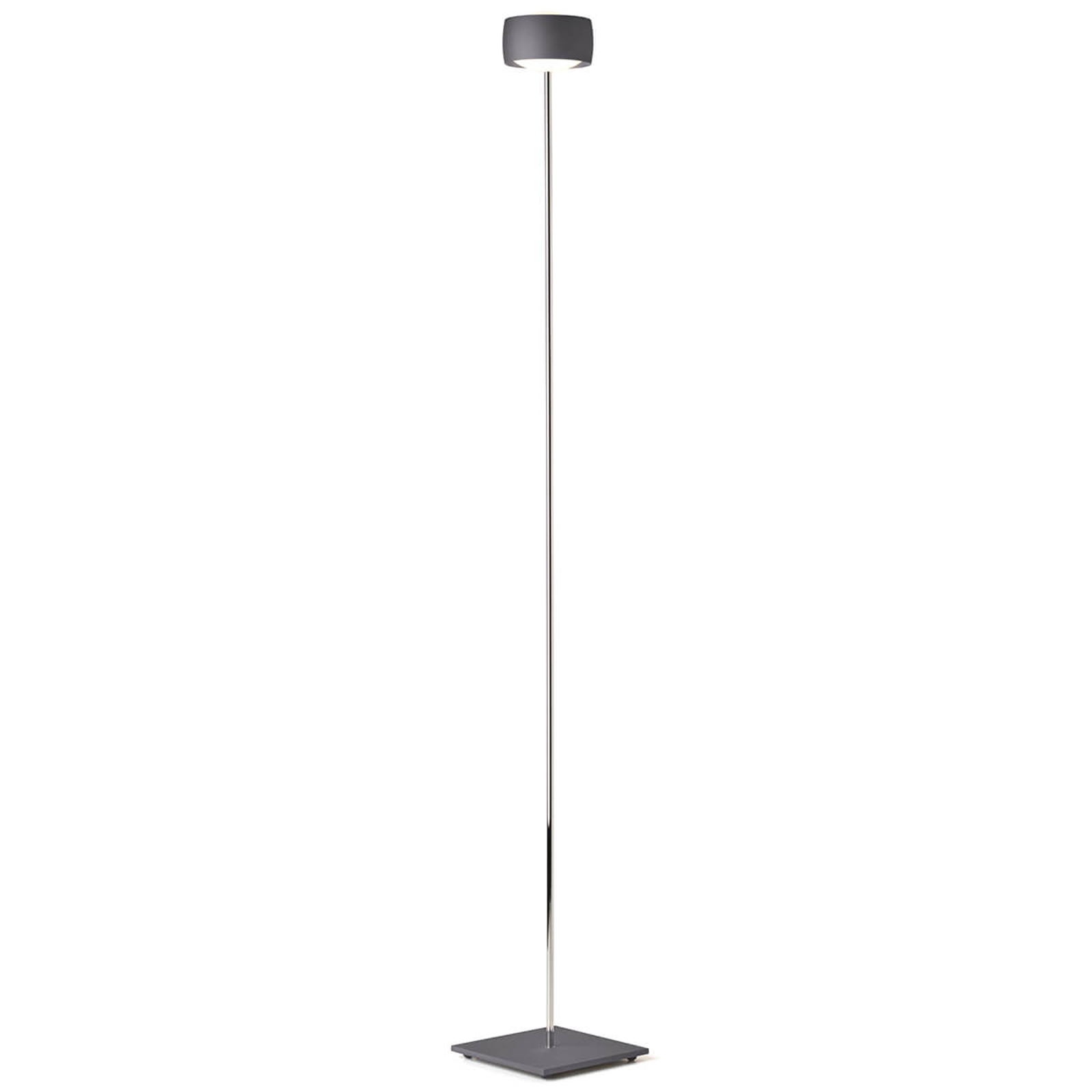LED-golvlampa Grace med gestigenkänning grå