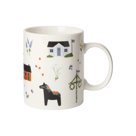 Åhléns Home Mugg Sverigemönster