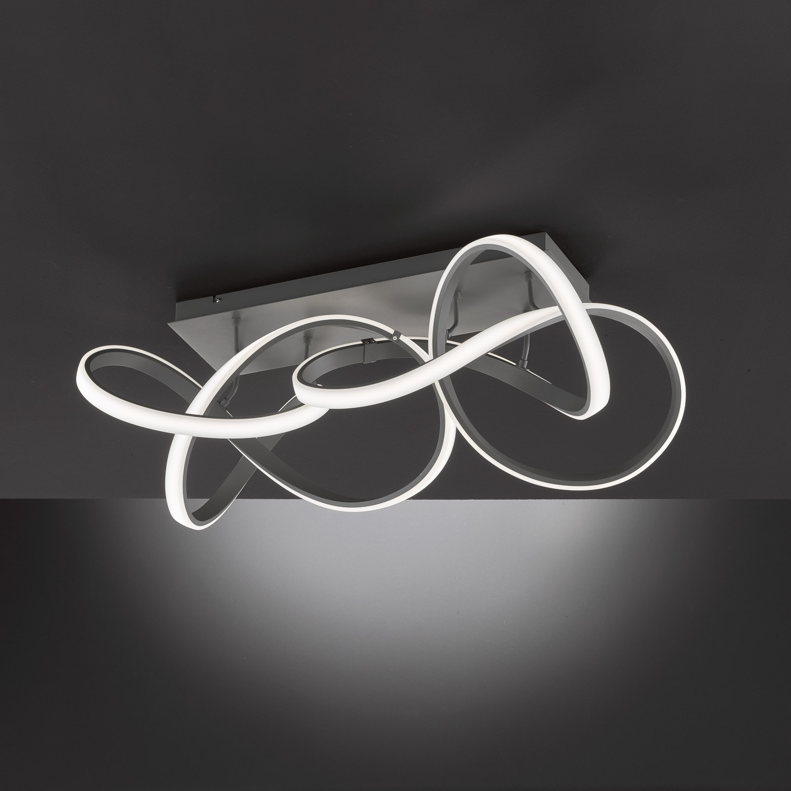 LED-taklampa Indigo, 2 lampor, antracit