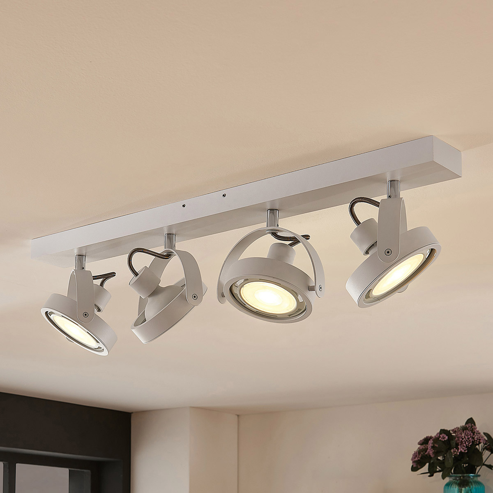 LED-spotlight Munin, dimbar, vit, 4 lampor