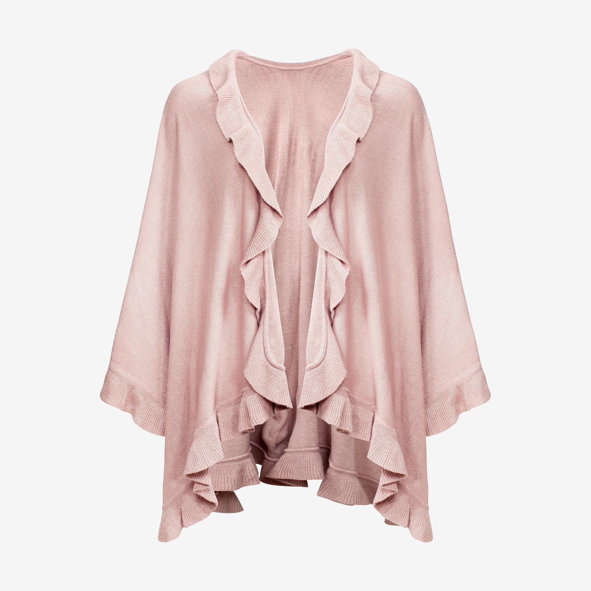 Poncho med volang