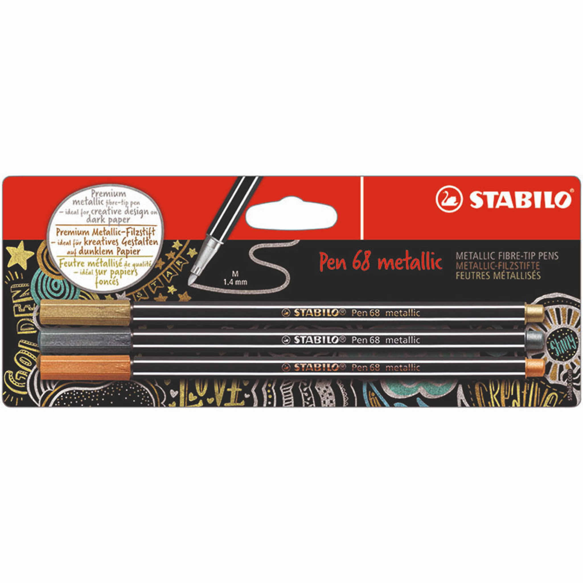 Pen 68 Metallic 3/fp
