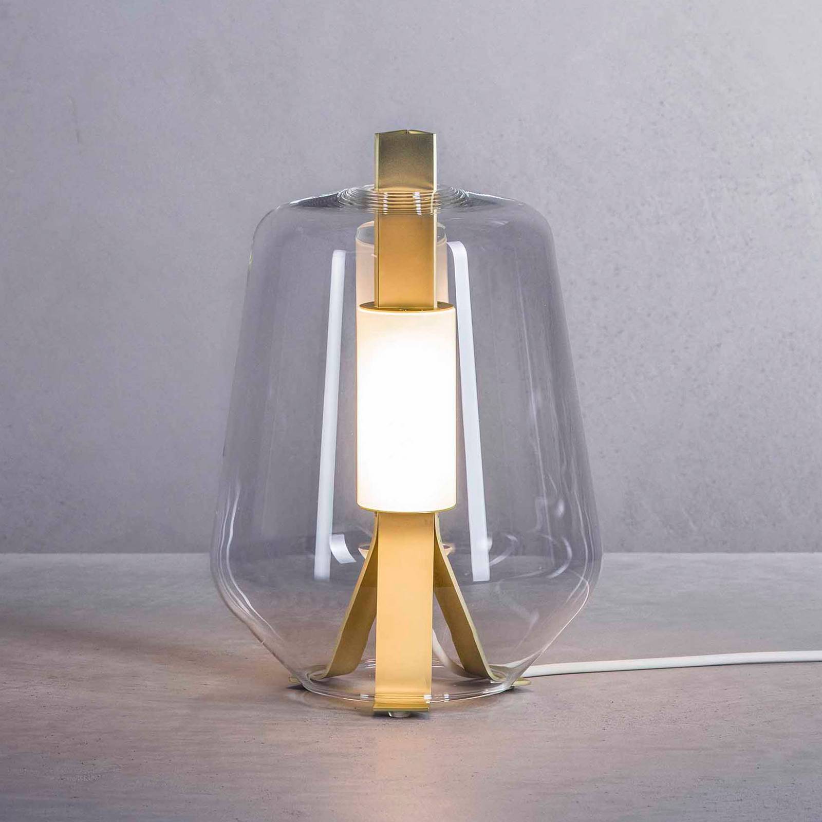 Prandina Luisa T1 bordslampa 2 700 K mässing/klar