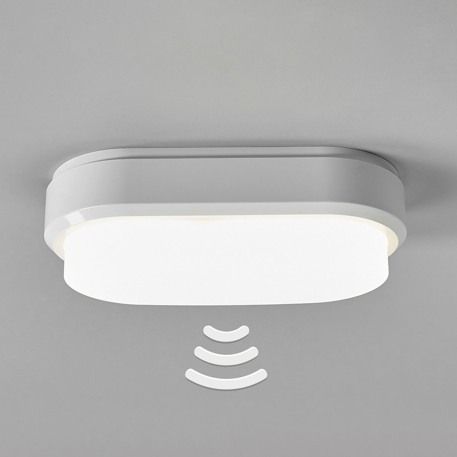 Bulkhead - oval LED-taklampa med sensor
