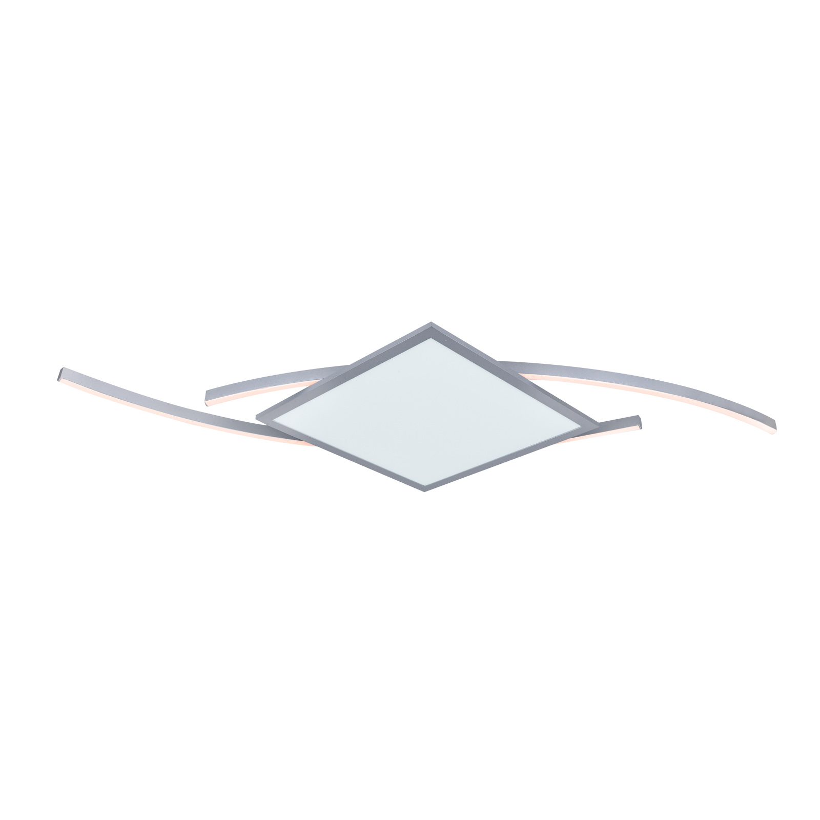 Lucande Tiaro LED-taklampa, kantig, 56,6 cm, CCT