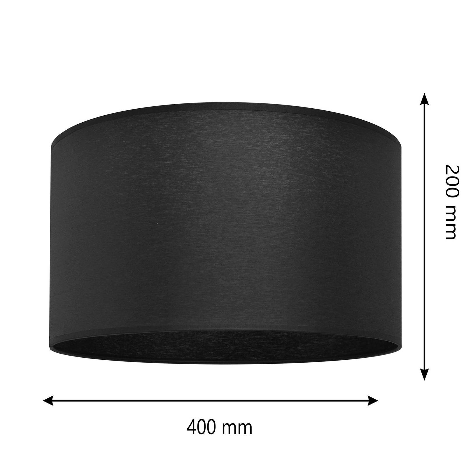Lampskärm Alba, Ø 40 cm, E27, svart