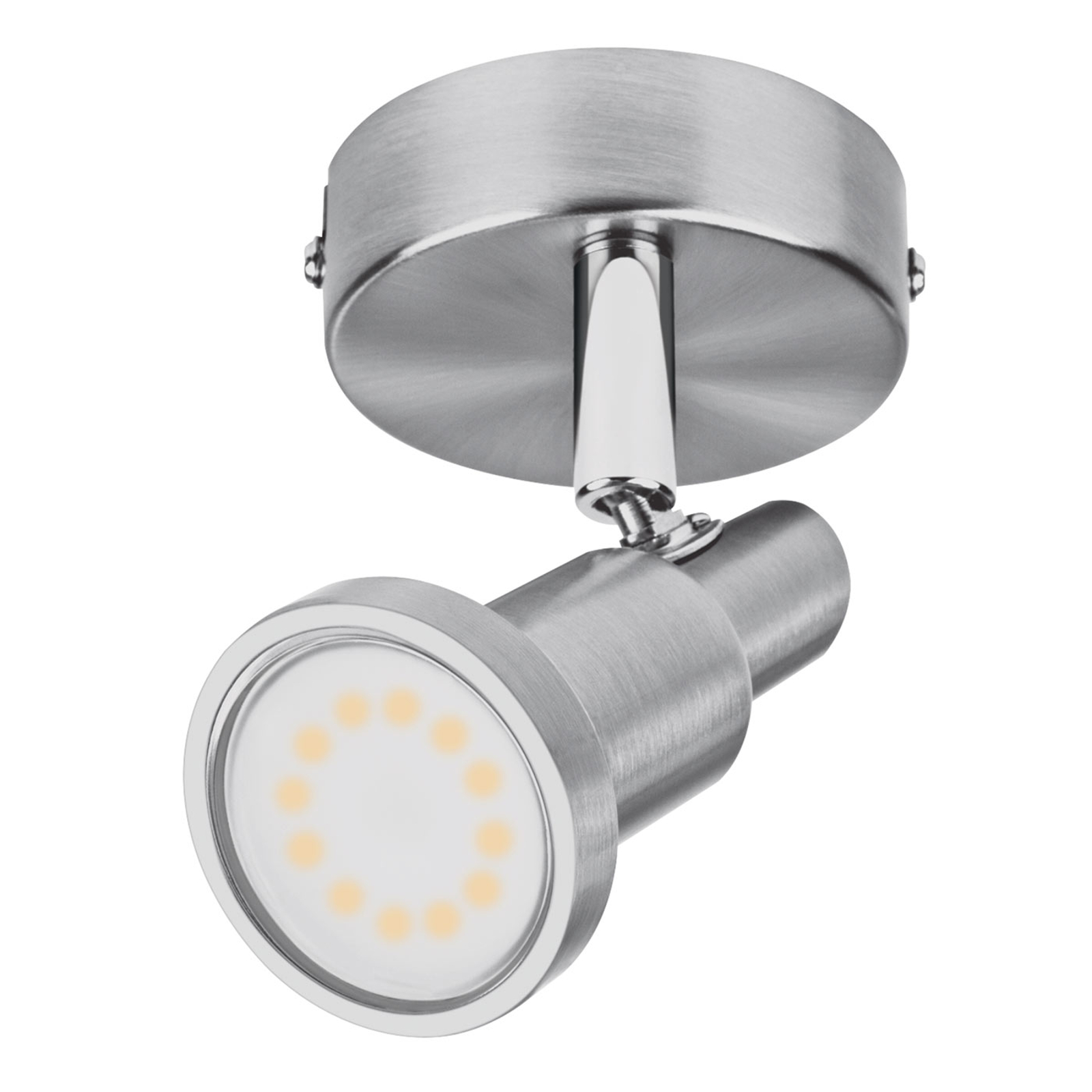LEDVANCE Niclas LED-spotlight, nickel,1 lampa