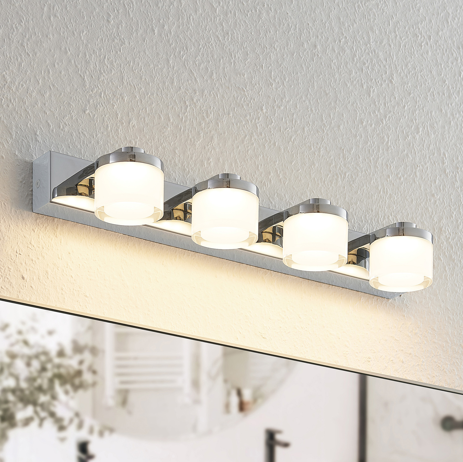 Arcchio Kejan LED-vägglampa IP44 4 lampor