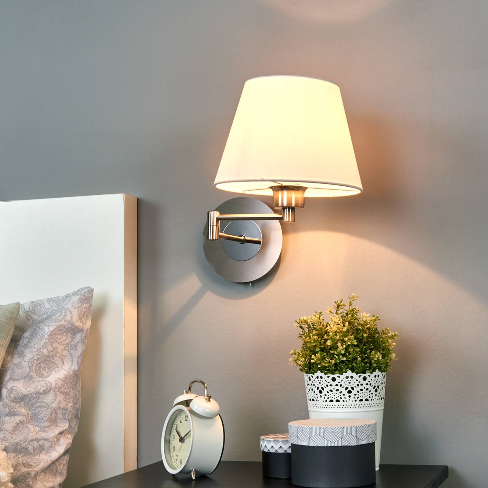 Vägglampa Berlin krom
