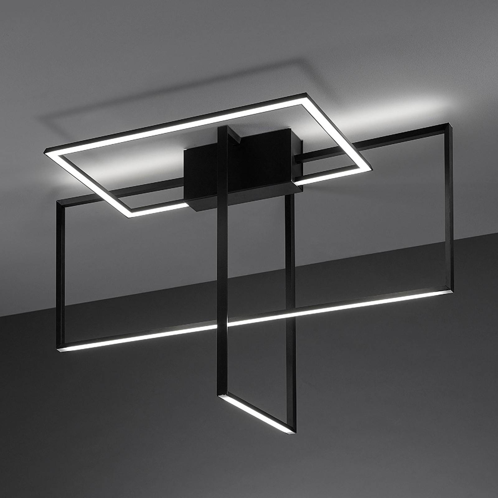 LED-taklampa Area i svart