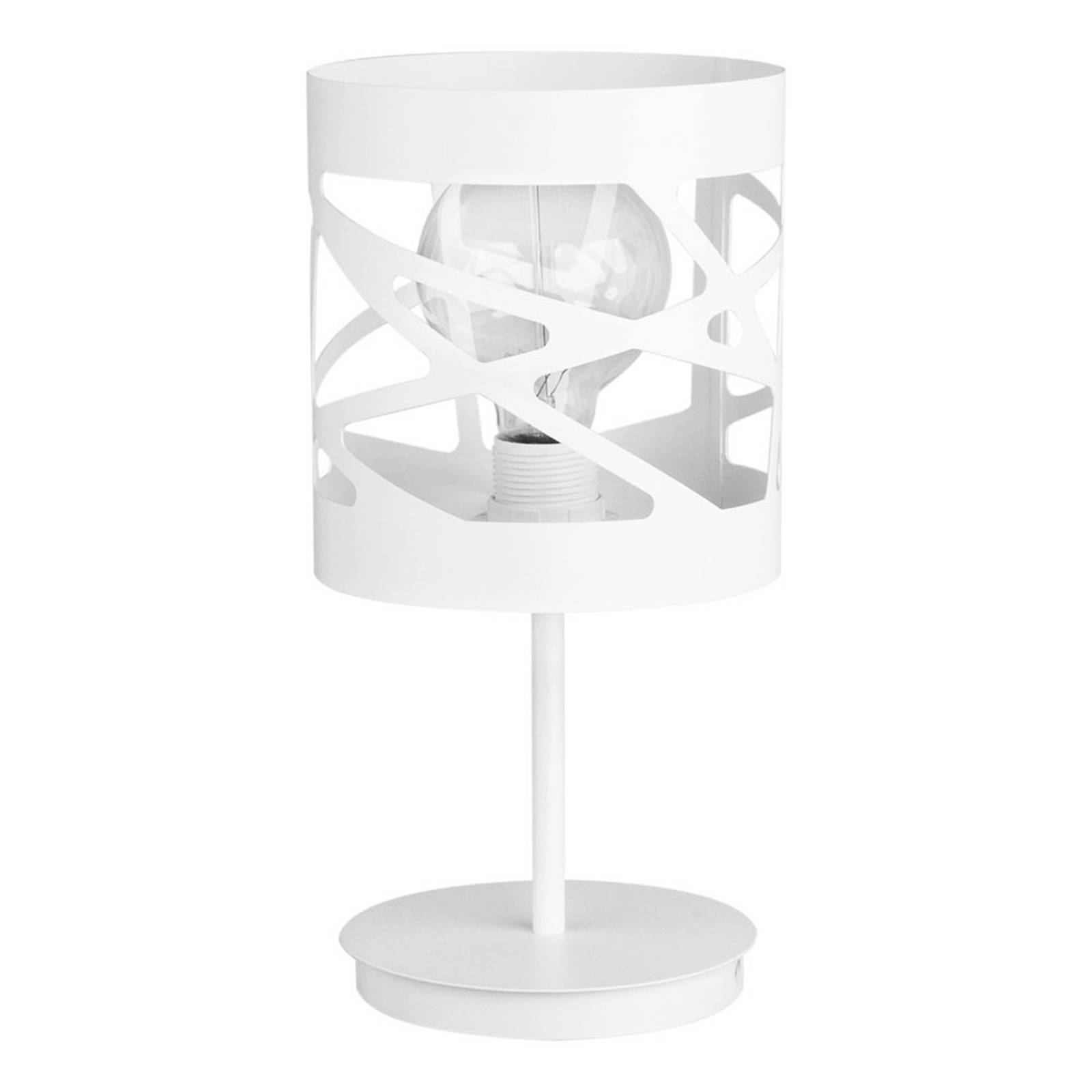 Bordslampa modul Frez mönsterskärm Ø 17,5 cm vit