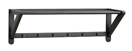 Methro hatthylla 80 svart ek/svart metall