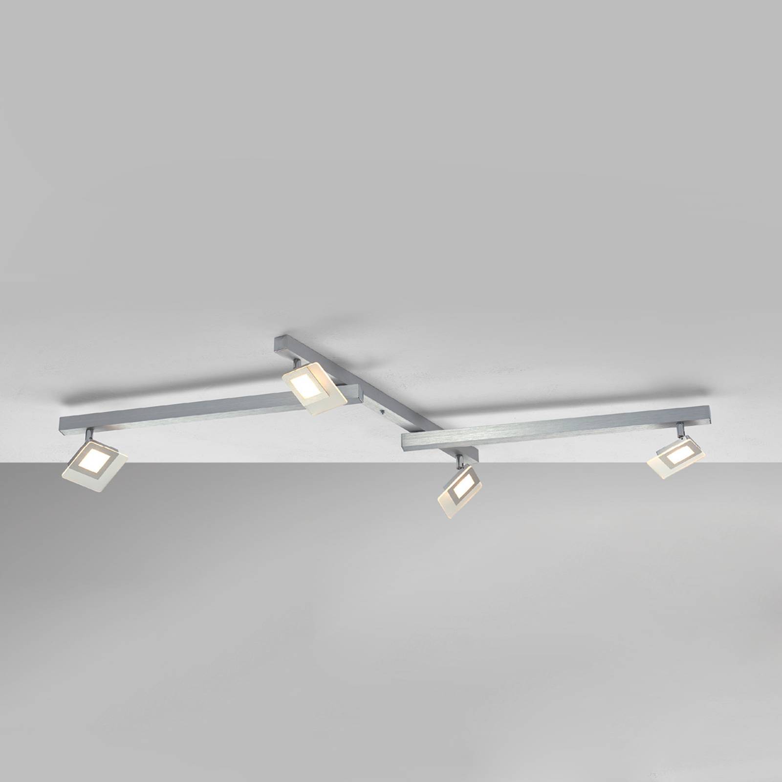 Exklusiv LED-taklampa Line, 4 ljuskällor