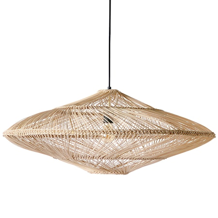 Wicker pendant Taklampa Oval Natural