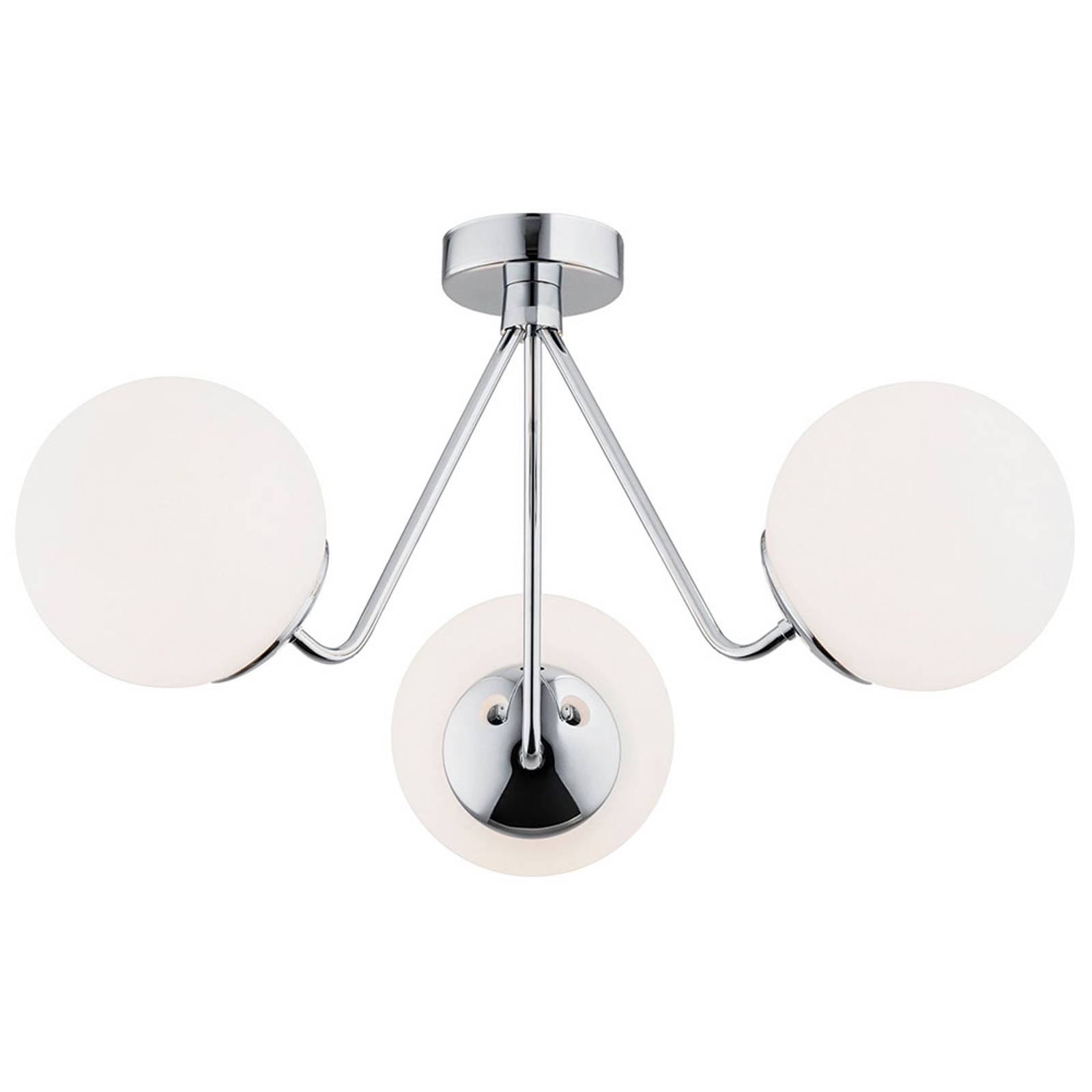 Taklampa Tuse, 3 lampor, krom