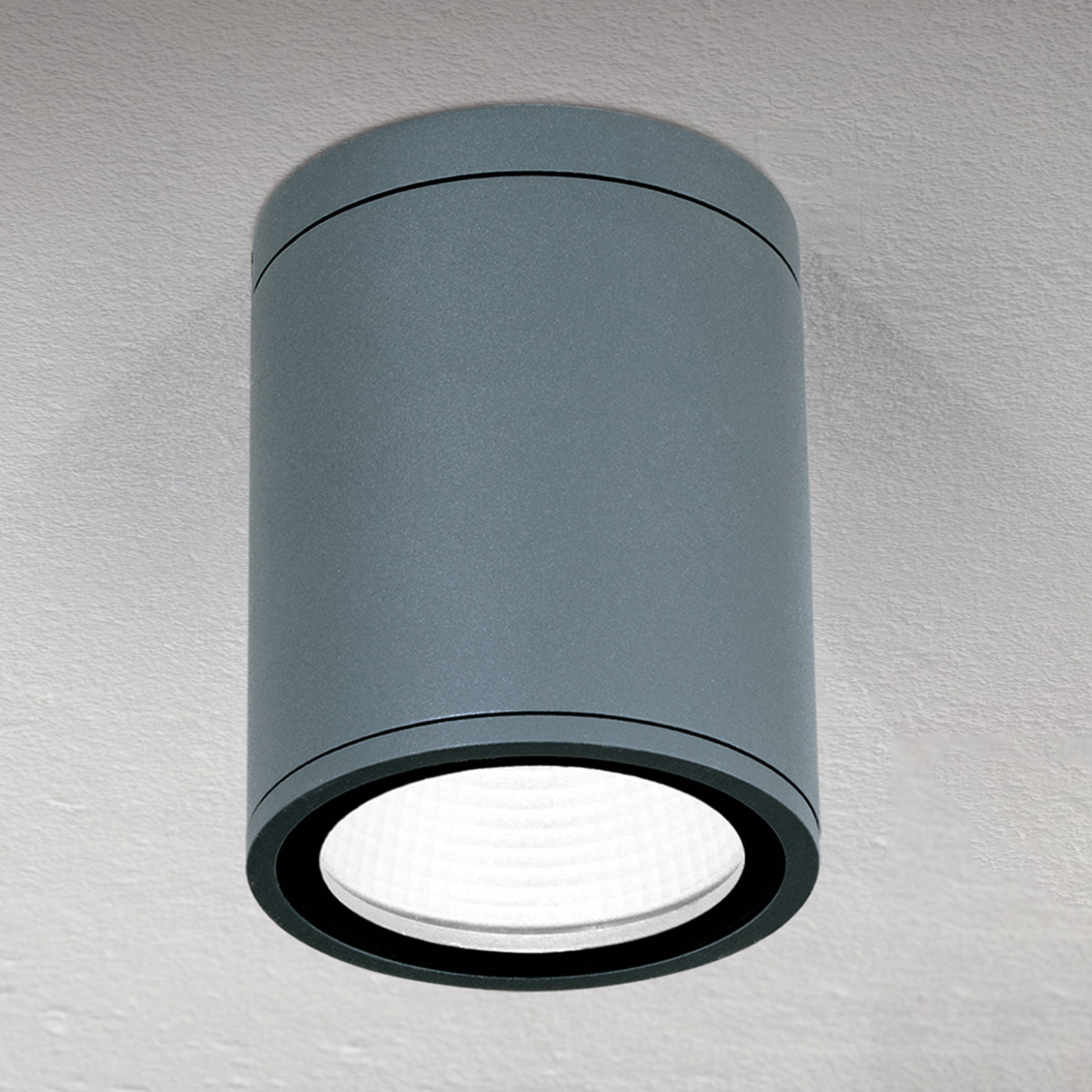 LED-taklampa Sputnik IP65 Ø 9 cm antracit