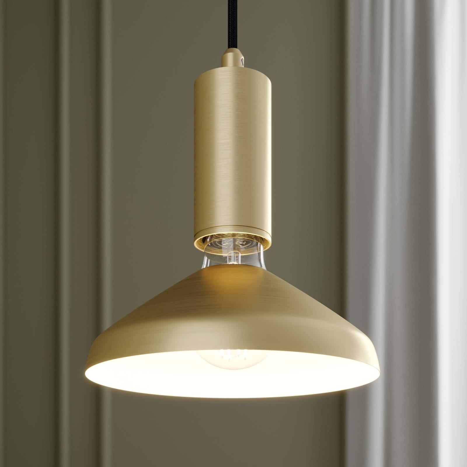 Arcchio Jaika pendellampa, 1 lampa, mässing