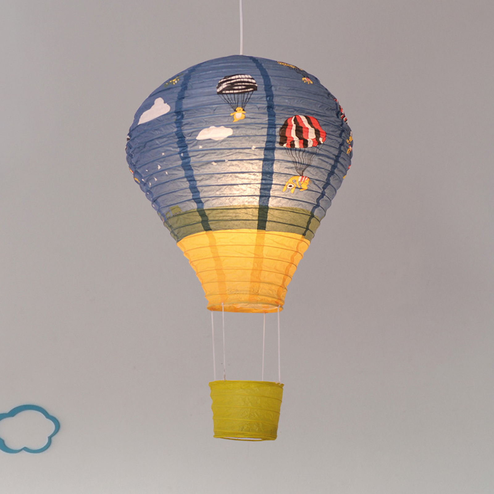 Hänglampa Ballon av rispapper